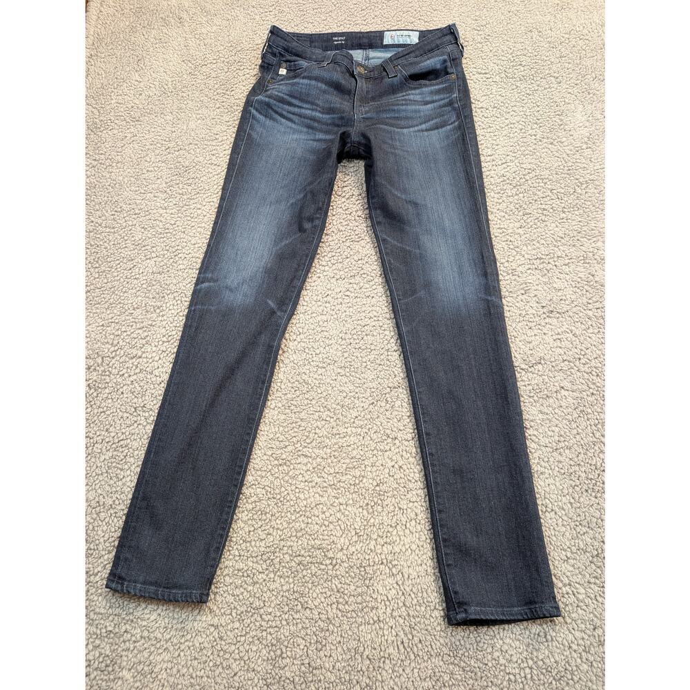 AG-ED Denim Jeans Women's Size 27R Dark Wash The Stilt Cigarette Leg (0694)